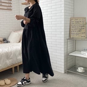 젤리 카라원피스 빅사이즈 여성의류 가을 롱원피스