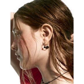 eddy hoop earrings-black