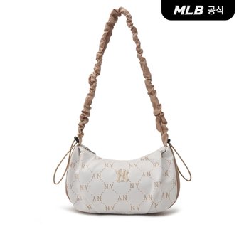 MLB [코리아공식] 다이아 모노그램 스포티브 호보백 NY (Cream)