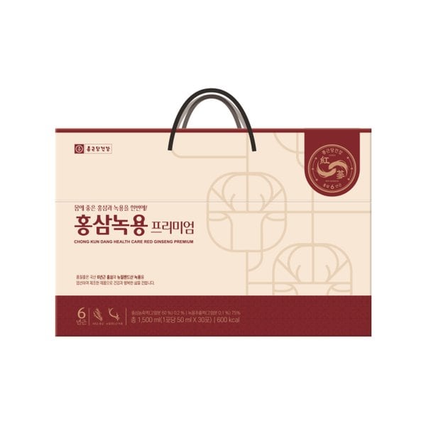 [명절택배][종근당건강] 홍삼녹용 프리미엄 50ml*30포