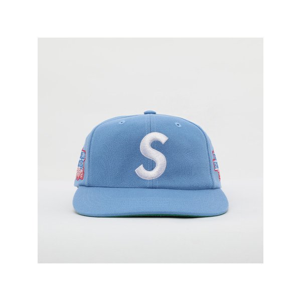 월드 페이머스 S 로고 6패널 공용 볼캡 SS25H23 LT BLUE