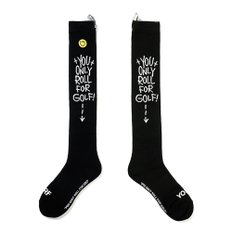 2022 YORF SMILE LONG SOCKS BLACK 스마일 롱삭스 블랙