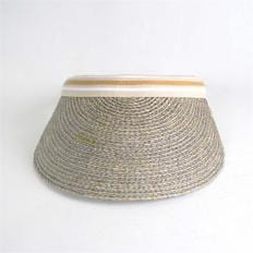 Bianca Raffia Hat -Eclipse Melange/Nougat Stripe