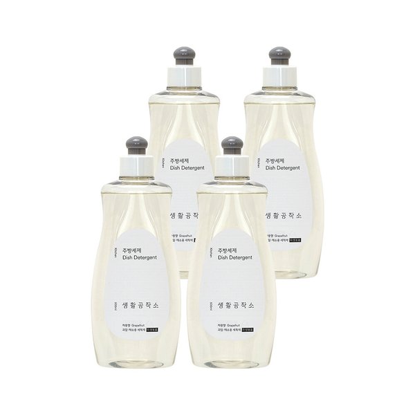 주방세제 500ml (캡형) 자몽향 x 4개