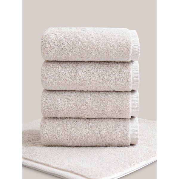 레아 210g 고중량 호텔수건 5매 베이지