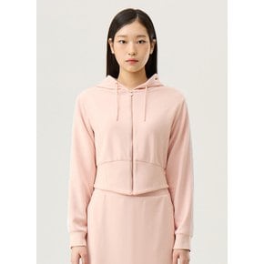 [정상가 169,000원][50% OFF] 여성 모달 더블텐션 레귤러핏 크롭 후드집업 IPK / QQ122OFT11