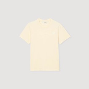 하트 티셔츠 Butter cream SHPTS01678