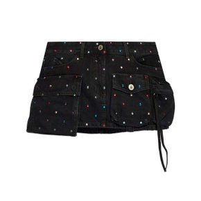 Mini skirt 247WCS136 D075S 100 BLACK