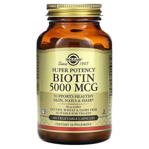 해외배송 Solgar 솔가 비오틴 5000mcg 100베지캡슐 Biotin