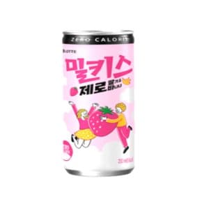 밀키스 제로 딸기 바나나 딸바 250ml 60캔 음료수