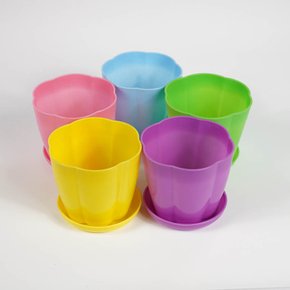 화분 다육이 미니 선인장 다육 키우기 받침 토분 인테리어 분갈이 꽃잎모양 미니화분 반려식물