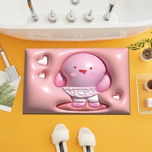 포유매트 포유 3D 캐릭터 입체 욕실 화장실 주방 규조토 발매트