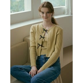 [cashmere] 139 macaron sleeveless knit (yellow)