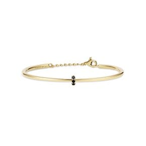 14k 세나 블랙 다이아몬드 뱅글 팔찌 (16cm)