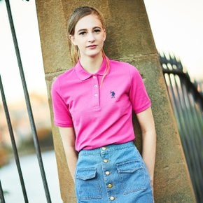 [U.S. POLO ASSN.] 여성 반팔 DOUBLE PQ 티셔츠
