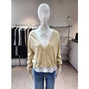 [여주점] [나이스클랍]  니트배색 셔츠 블라우스 A261PWB204