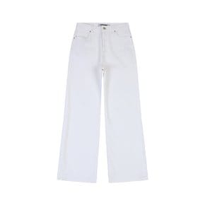 24SS 여성 화이트 노멀워싱 와이드 데님팬츠 AO2DTG370