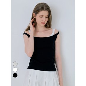 [단독] [1+1] Basic Reversible U-Neck Sleeveless - 3color
