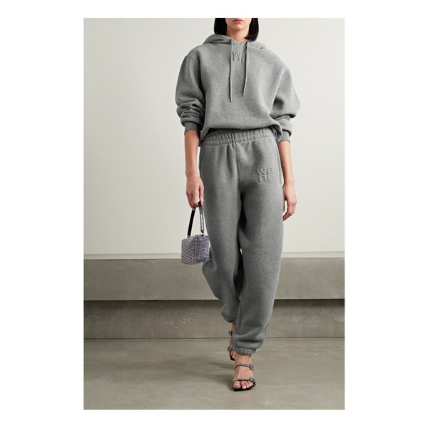 글리터 코튼 블렌드 저지 트랙 팬츠 1647597306482833