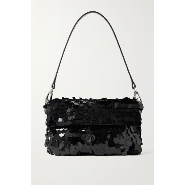 스타우드 티미 가죽 트리밍 시퀸 새틴 숄더백 46376663162926369