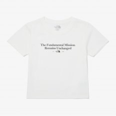 [노스페이스 공식] NT7UQ30J 화이트라벨 여성 슬림 크롭 반팔 티셔츠