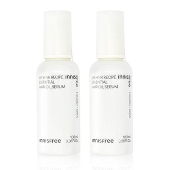  이니스프리 마이 헤어 레시피 에센셜 오일 세럼 100mL 2개