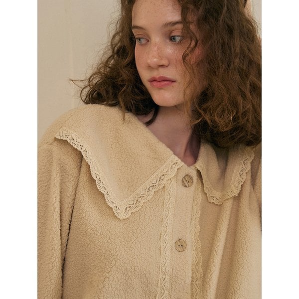 밀크라떼 긴팔 투피스 베이지 (보아털)