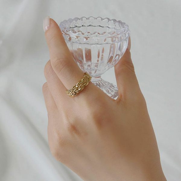 니트 패션 레이어드 반지 택1