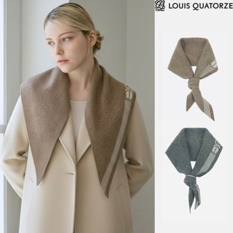  루이까또즈 마리애비뉴 캐시미어 삼각 양면 머플러 1EKC002