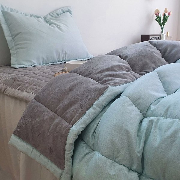 리브린 밀키쉘 고밀도 피치스킨 극세사 차렵이불 SS