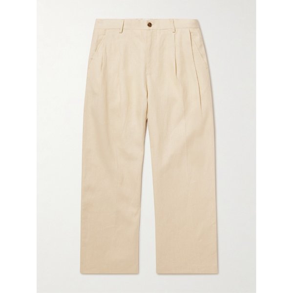 NN.07 저스틴 1454 와이드 플리츠 리넨 수트 팬츠 46376663163055463