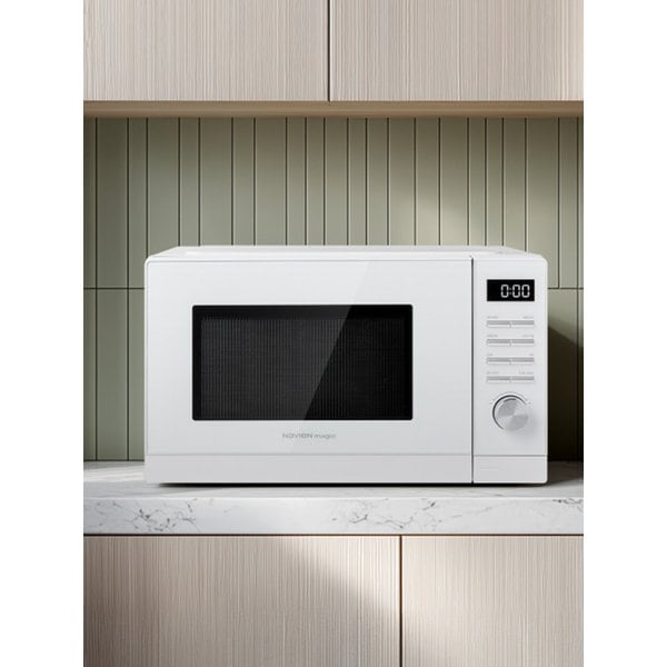 23L 무회전 플랫 전자레인지 MWR-1502EF 화이트