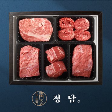 SSG정담 [바로배송][SSG 정담][냉장/1+][농협횡성한우]구이혼합세트4호 (등심/불고기/국거리/사태/장조림) / 2.5kg10