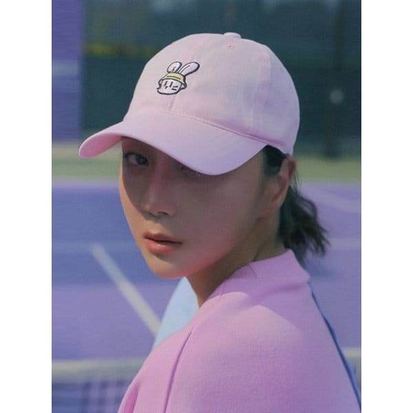 래빗 볼캡 핑크