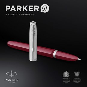 PARKER 파커 만년필 F 세자 51 버건디 CT 2123499 양용식 정규 수입품