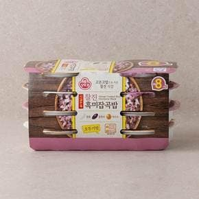 [새벽배송]오뚜기 식감만족 찰진 흑미잡곡밥 210G*8입