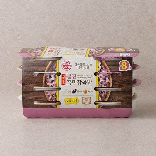 식감만족 찰진 흑미잡곡밥 210G*8입