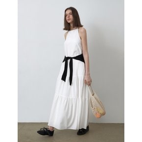 HALTER NECK LONG DRESS [IVORY]