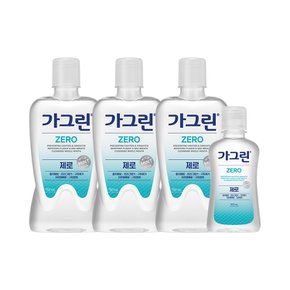 동아제약 가그린 제로 750ml 3개+100ml 1개 구강청결제 가글