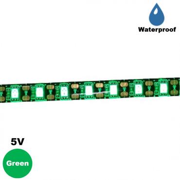 제이큐 LED 스트립바 블랙PCB 5V 그린 5050-60 10mm방수 IP65 HDL0901 X ( 2매입 )