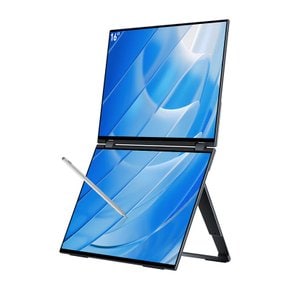 【해외직구】 Ehomewei 이홈웨이 16인치 접이식 듀얼 터치 스크린 휴대용 모니터 X2 Pro