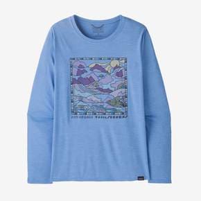 25SS 우먼즈 롱-슬리브드 캐필린 쿨 데일리 그래픽 셔츠 - 랜즈 - 45165Q5GH