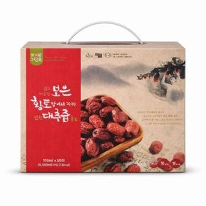 보은 황토 대추즙 국내산 대추 100% 특허받은 진공저온추출 건강즙 110ml 50포 1box