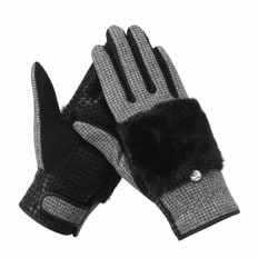 MINK FUR PATCHED GLOVES_NUHCW23402BKX