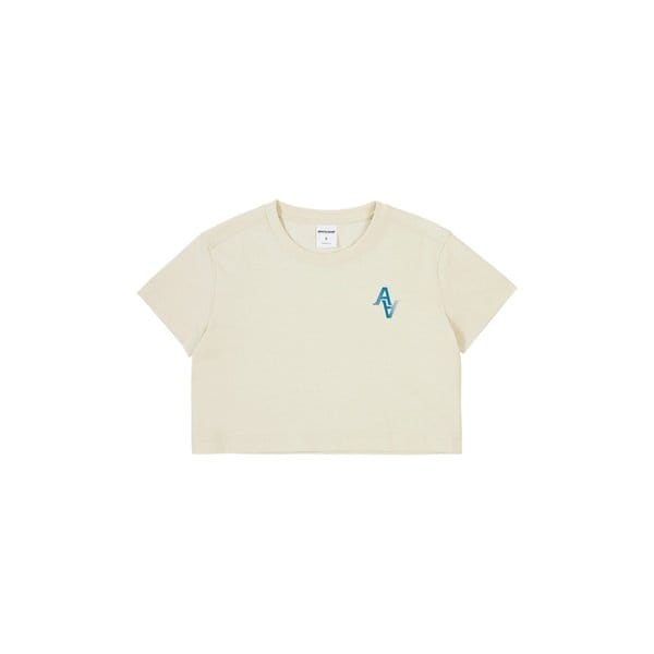 더스트 프루프 반팔 크롭 티셔츠 아이보리