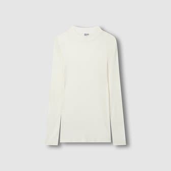 JAJU 여 슬림핏 모크넥 긴팔 티셔츠 J115401508006