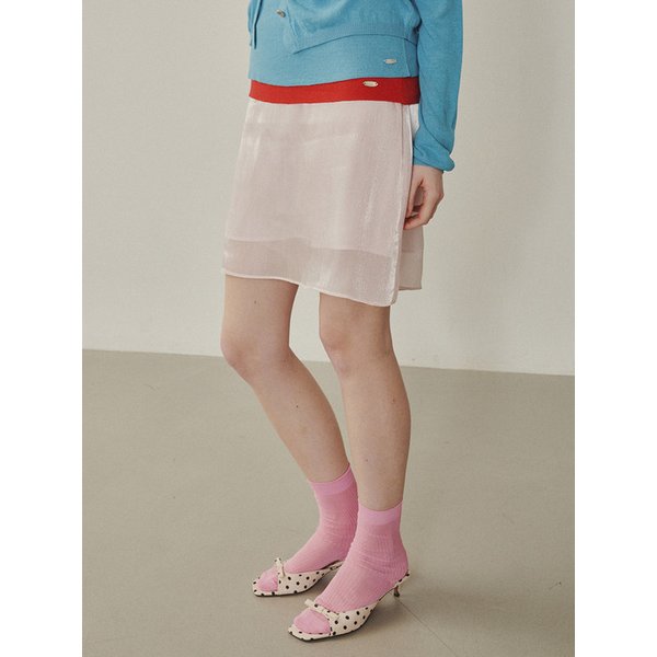 Rose Shiny Mini Skirt_PINK(315304)