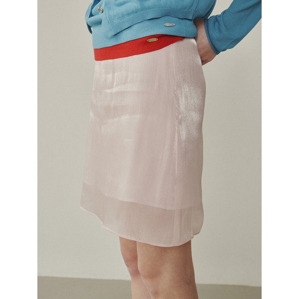 Rose Shiny Mini Skirt_PINK(315304)