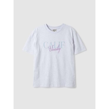 후아유 Calif Varsity Embroidery T-shirt WHRPE3797F