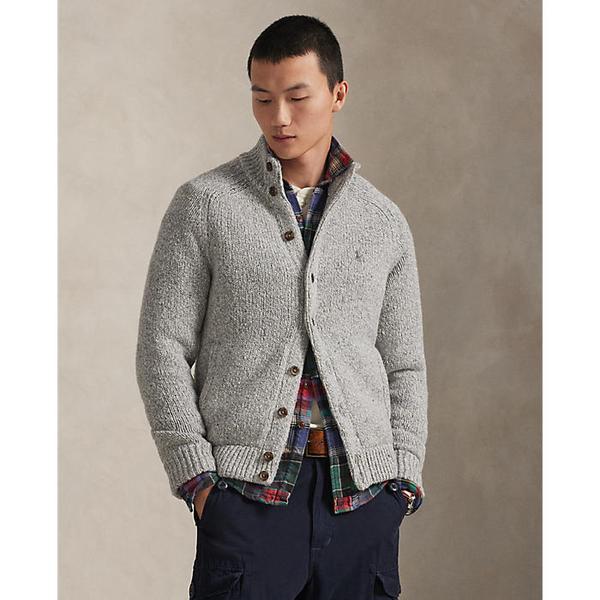 남성 울 블렌드 모크넥 카디건(MNPOSWE16822372020)